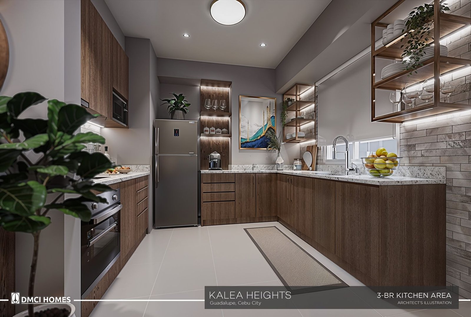 3-Bedroom kitchen at Kalea Heights