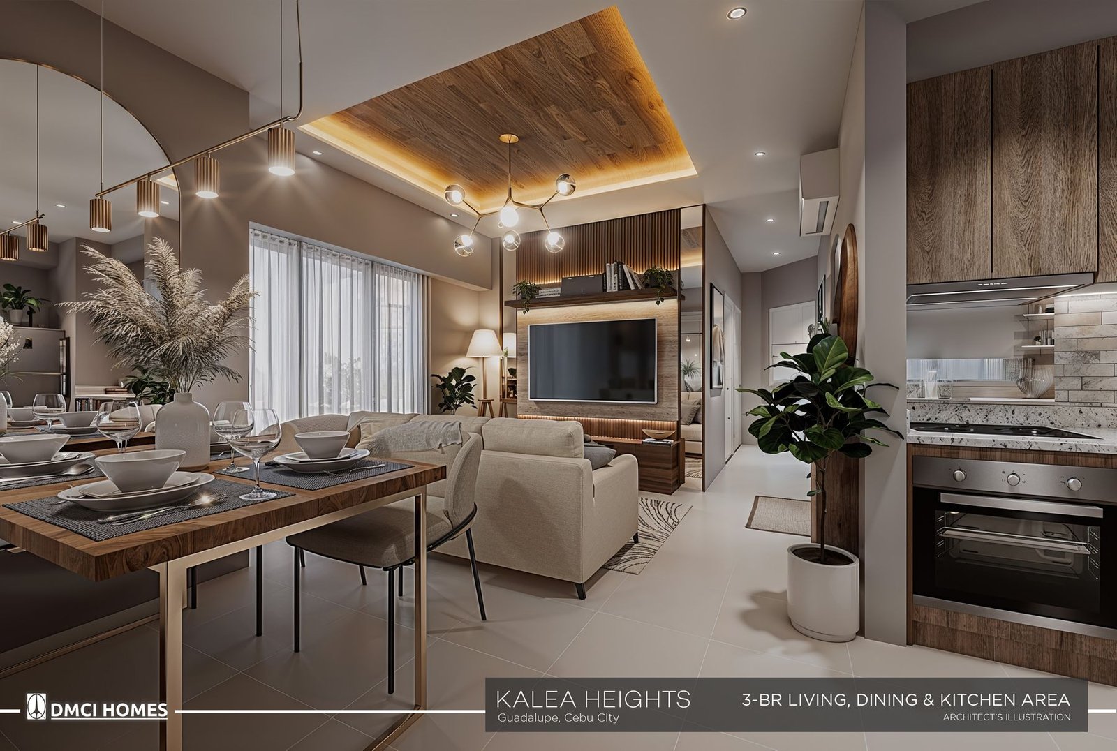 3-Bedroom interior at Kalea Heights