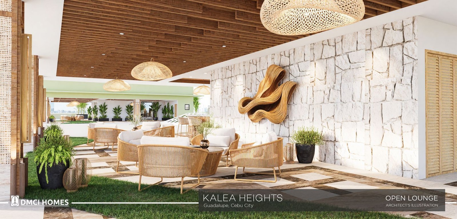 Open lounge at Kalea Heights