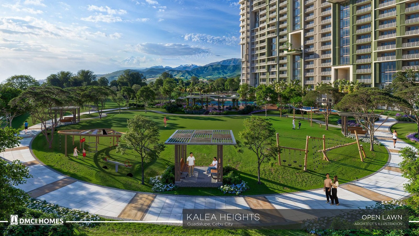 Open lawn at Kalea Heights